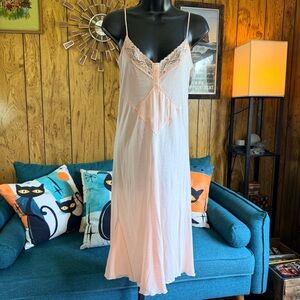 Eloise Anthropologie Soft Peachy Pink Chemise Night Slip NWT